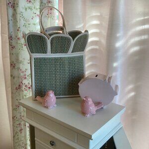 Lorna Murray x Palm Beach Lately Moala Island scallop tote bag, NWT